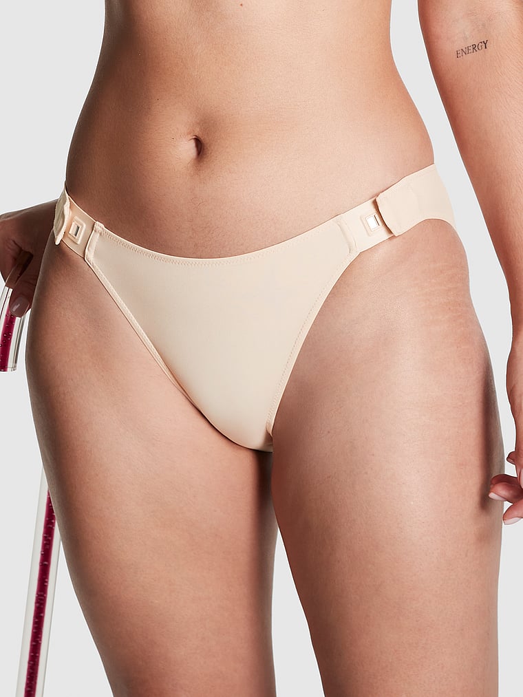 PINK Adaptive Bikini Panty, Marzipan, onModelFront, 1 of 4