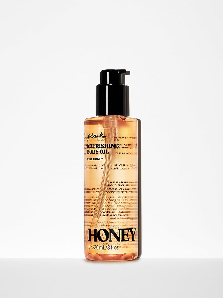 Victoria's Secret, Body Care Honey Body Oil, Honey, onModelFront, 1 of 2