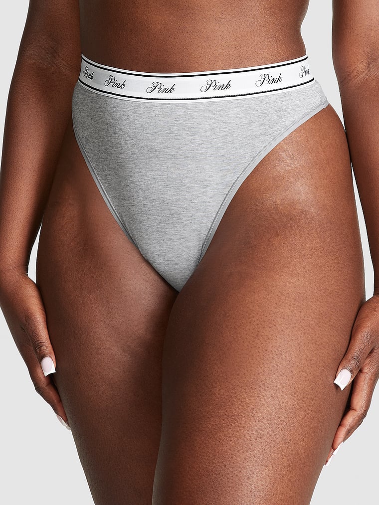 Calvin Klein Modern Cotton Pride thong in white rainbow