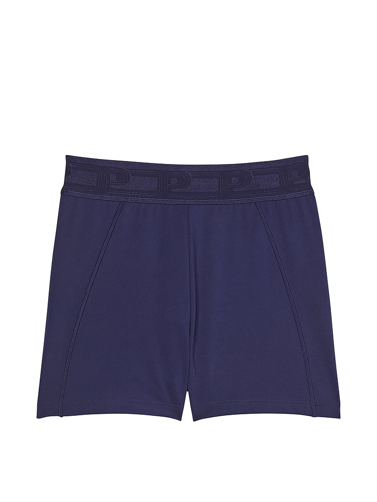PINK Ultimate 3" Bike Shorts, Midnight Navy, offModelFront, 3 of 3