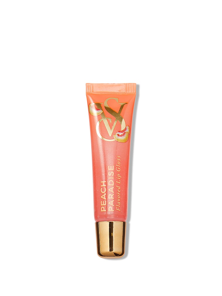 Victoria's Secret, Lip Paradise Pout Flavor Gloss, Peach Paradise, onModelFront, 1 of 2