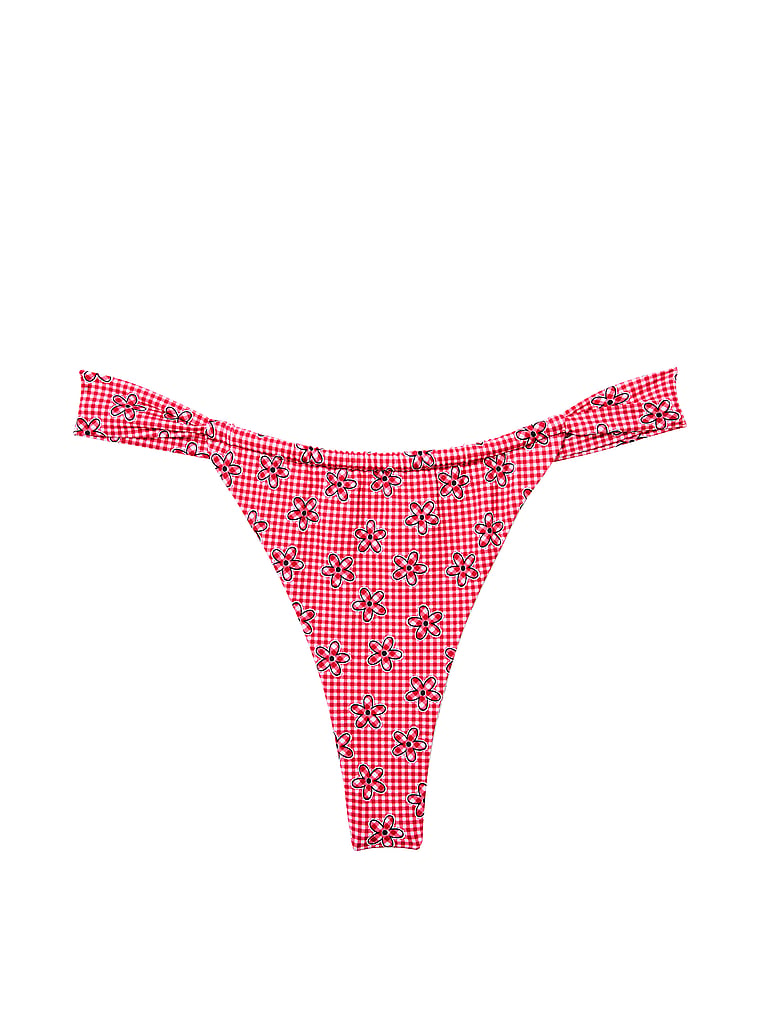 PINK by Frankies Bikinis Reilly Bikini Bottom, Ladybug Lane, offModelFront, 3 of 3