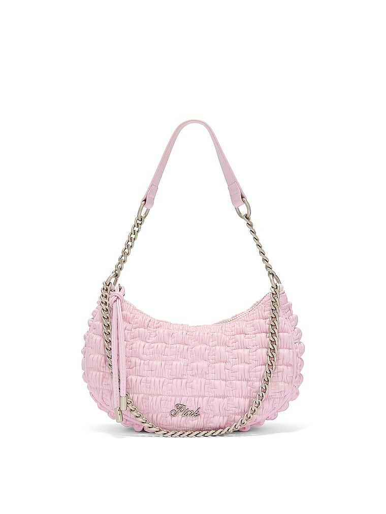 Pink Crescent Shoulder Bag - Thumbnail 3
