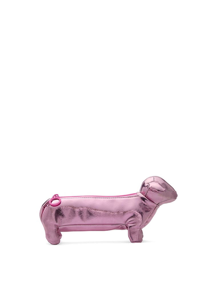 Pink Makeup Brush Bag