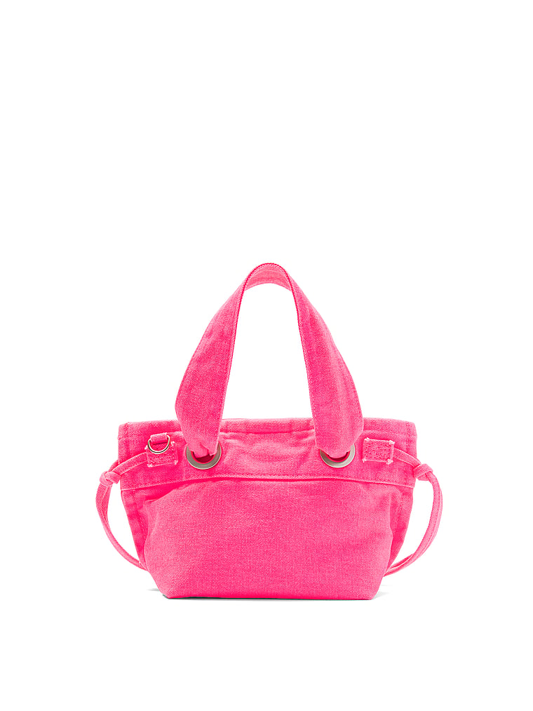 Pink Canvas Tote Bag - Thumbnail 4