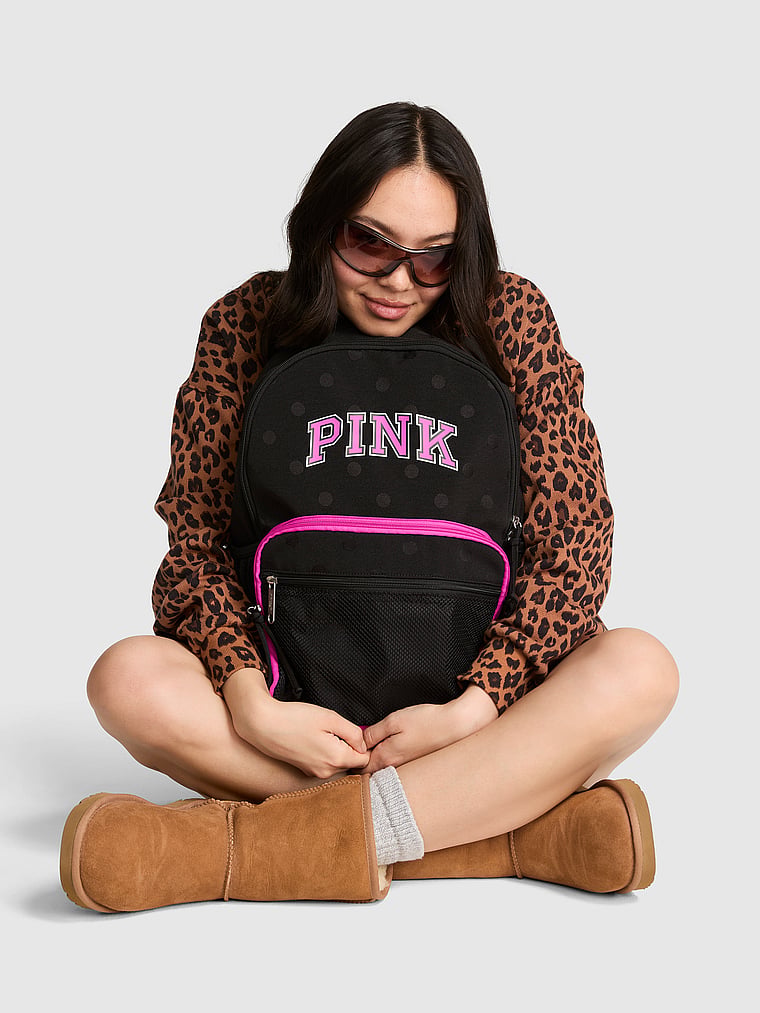 Pink Canvas Backpack