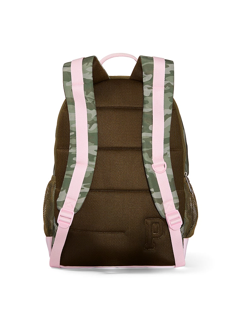 Pink Canvas Backpack - Thumbnail 3