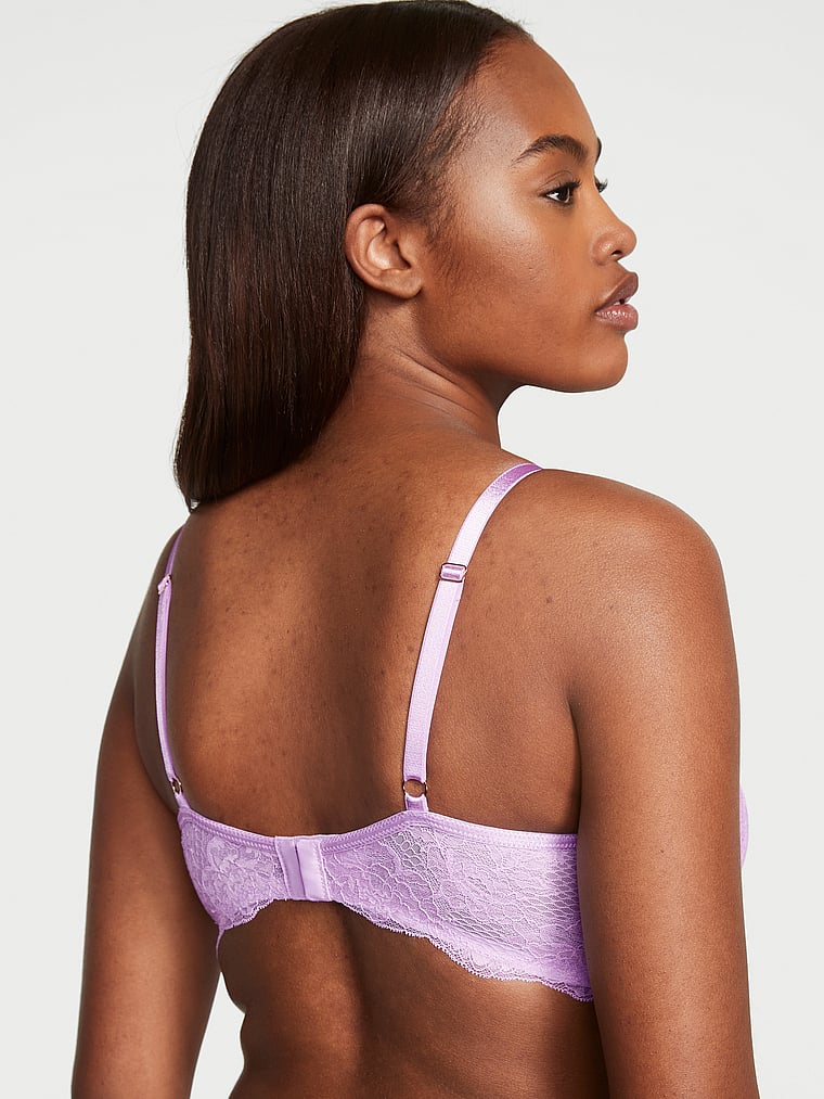 Victoria's Secret, Very Sexy Bombshell Add-2-Cups Push-Up Bra, Silky Lilac, onModelBack, 4 of 4 Maya is 5'11" and wears 36D or Medium
