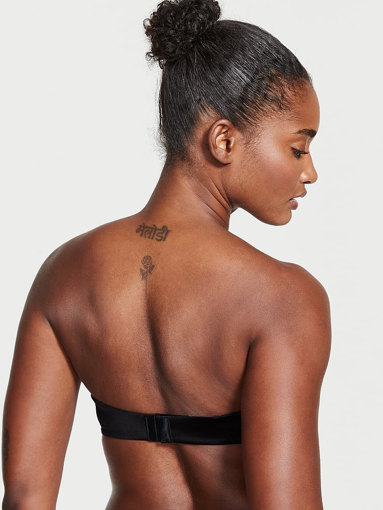 Victoria's Secret, Very Sexy  Push-Up Strapless Bra, Black, onModelBack, 2 of 4 Melodie is 5'10" and wears 34B or Medium