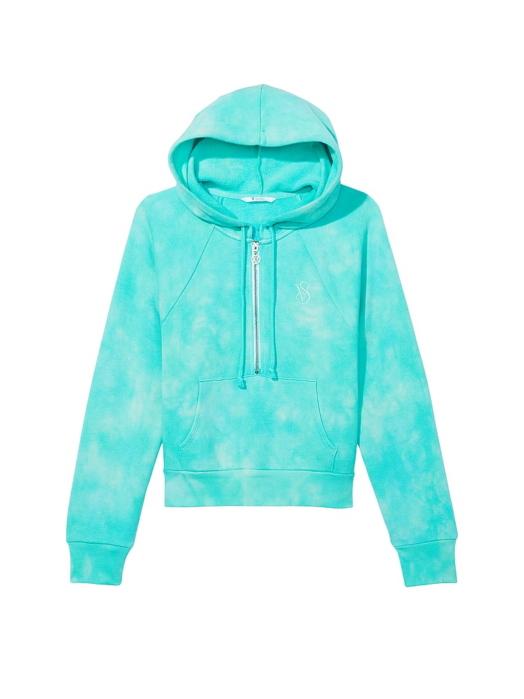 Buzo con capucha y media cremallera de polar de algodón - Victoria's Secret