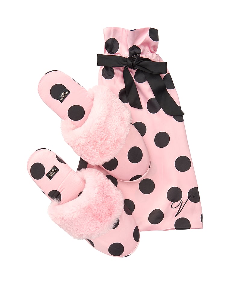 Pantuflas de satén insignia – Victoria's Secret – vs