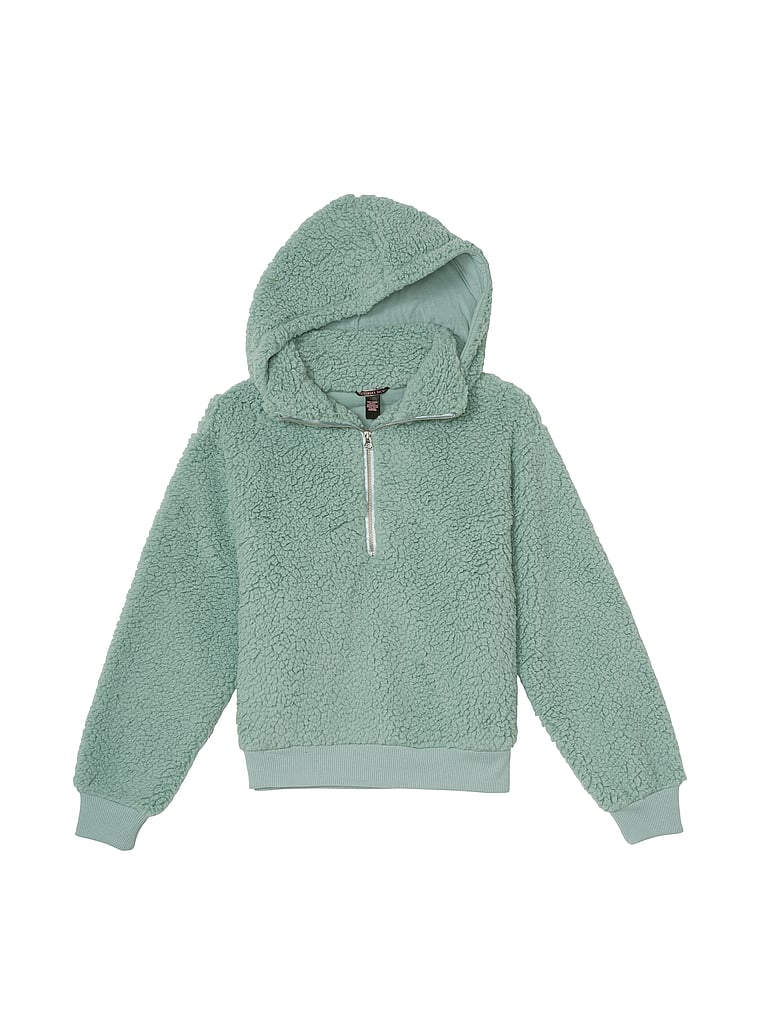 Buzo con capucha y media cremallera de polar suave – Victoria's Secret – vs