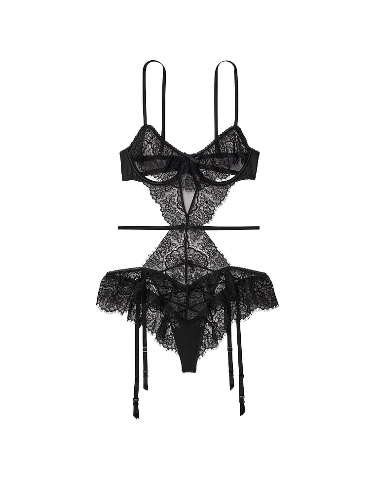Bodi calado con vuelos de encaje - Victoria's Secret