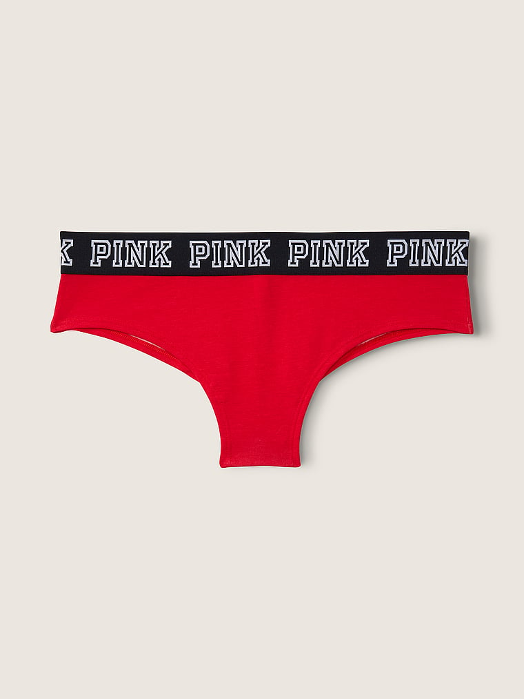 PINK Logo Cheekster Panty, offModelFront, 1 of 1