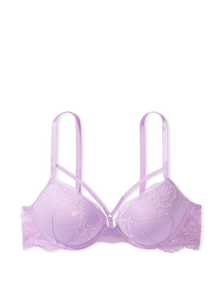 Victoria's Secret, Very Sexy Bombshell Add-2-Cups Push-Up Bra, Silky Lilac, offModelFront, 2 of 4
