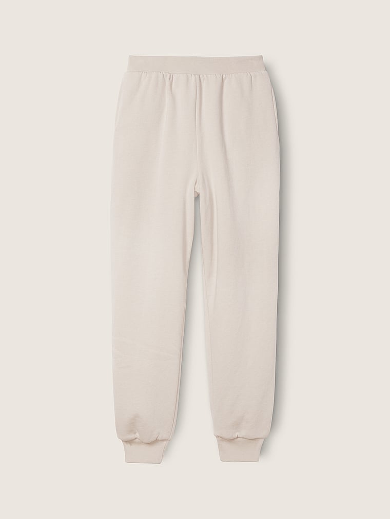 Pantalones cómodos para correr reversibles de tela sherpa para uso diario -  PINK