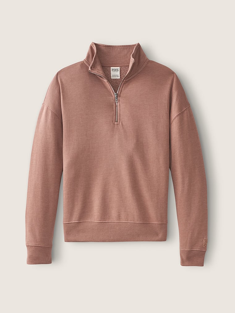 Sudadera con cremallera corta – PINK – rosa