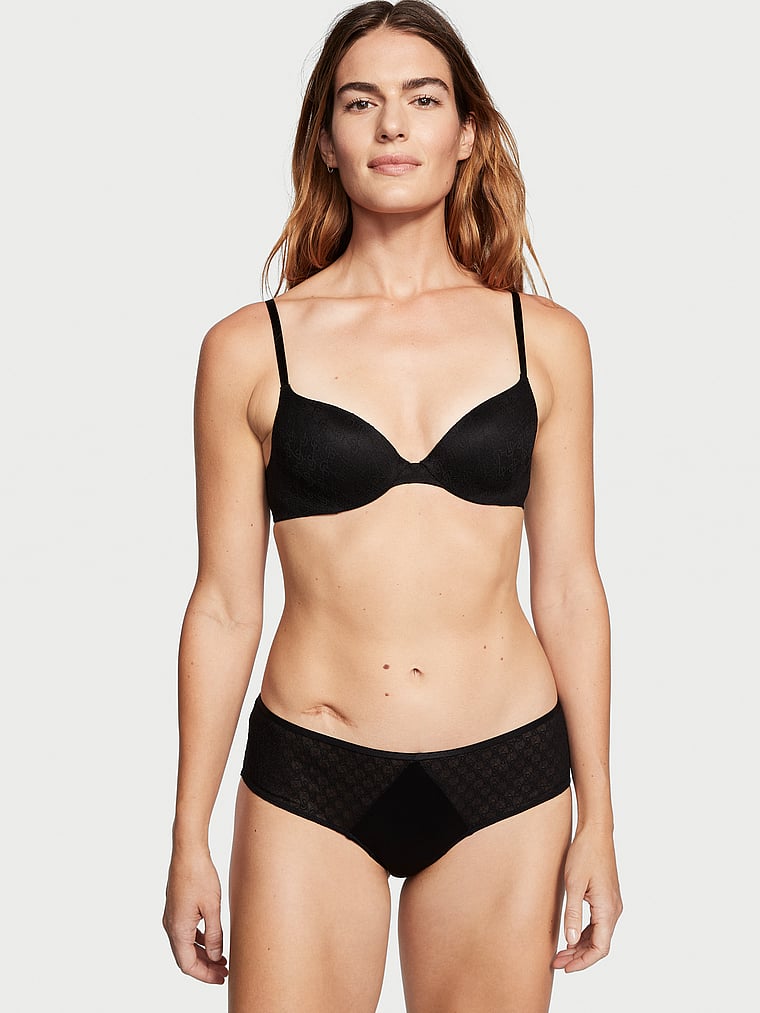 DKNY Sujetador sin Tirantes de Encaje Moderno para Mujer, Negro