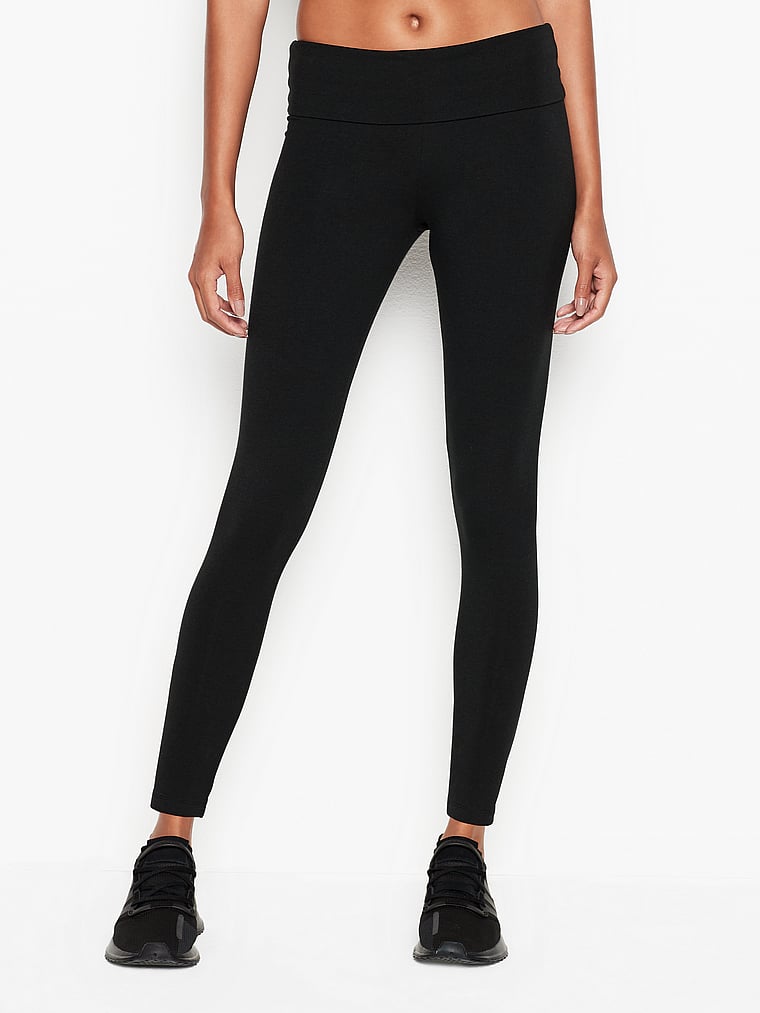 Legging de yoga de algodón con cintura plegable - Victoria's Secret