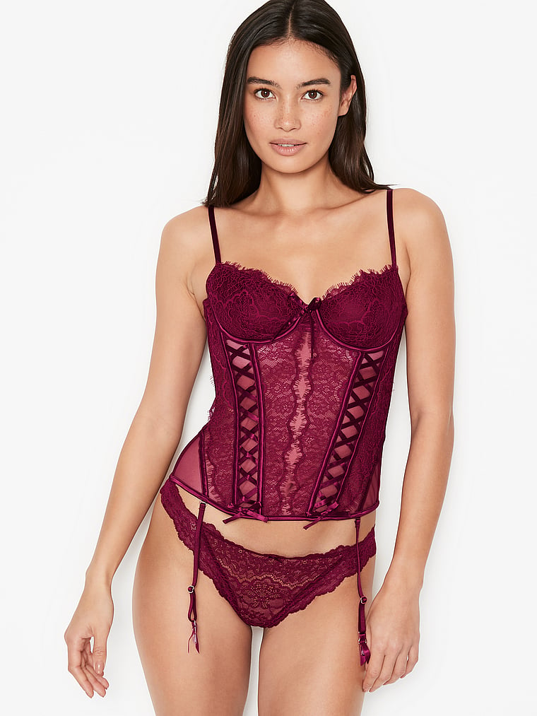 Corset sin forro con detalle acordonado Wicked Victoria's Secret