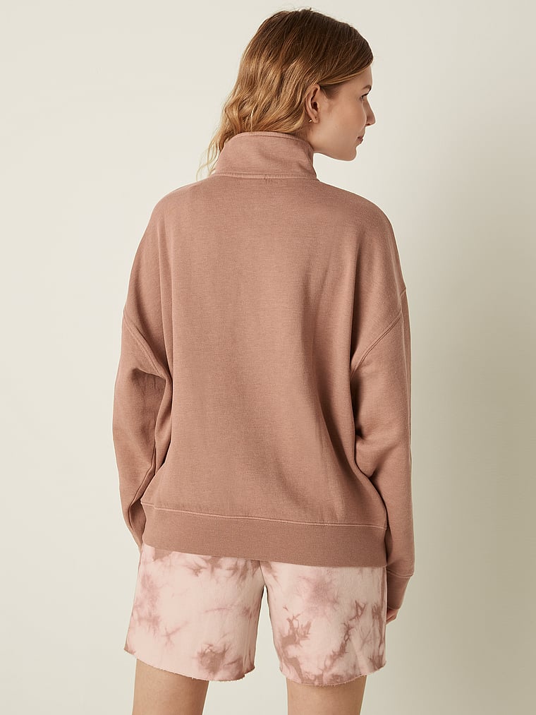 Sudadera con cremallera corta – PINK – rosa