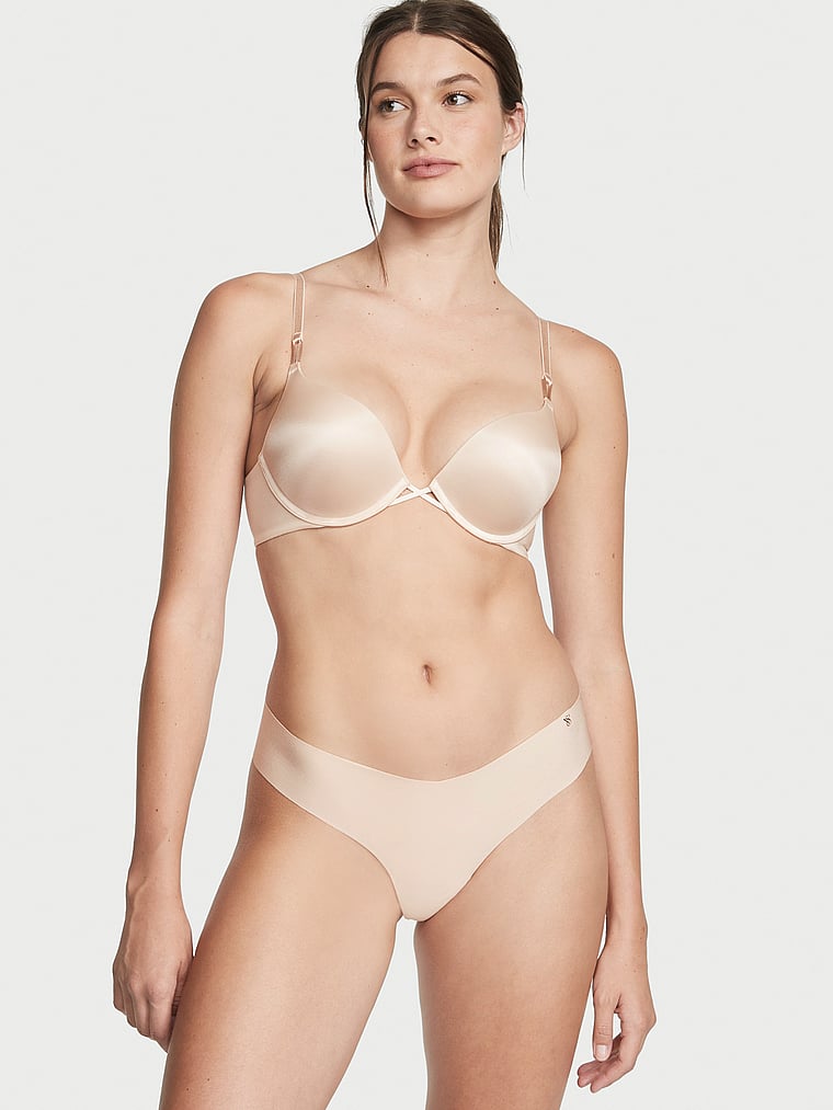 Brasier push up de textura lisa que añade 2 copas Bombshell