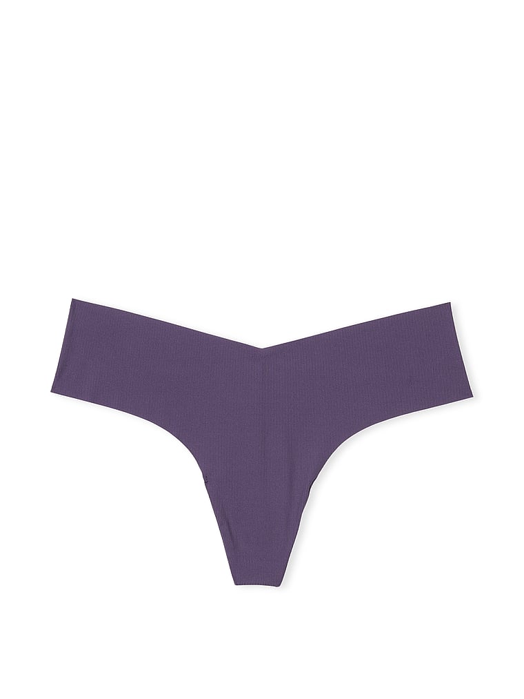 Victoria's Secret, No-Show No-Show Thong Panty, Valiant, offModelFront, 4 of 4