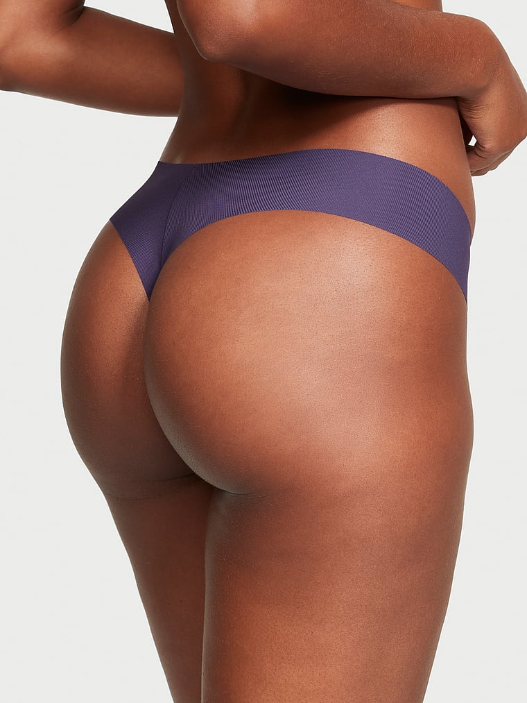 Victoria's Secret, No-Show No-Show Thong Panty, Valiant, onModelBack, 2 of 4 Ange-Marie is 5'10" and wears Small