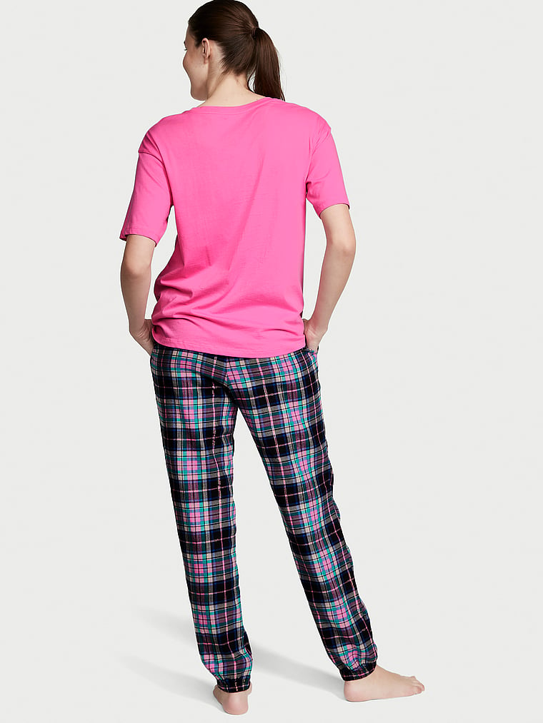 Camisa de pijama con motivo Monograma mixto - Mujer - Ready to