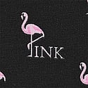 Pure Black Flamingo Print